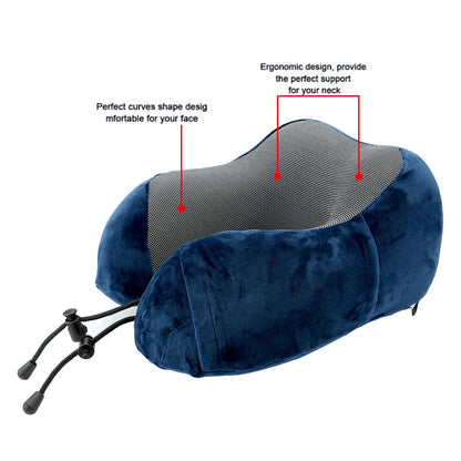 Soft Memory Foam Travel Neck Pillow with U Shape Design - Smarsty