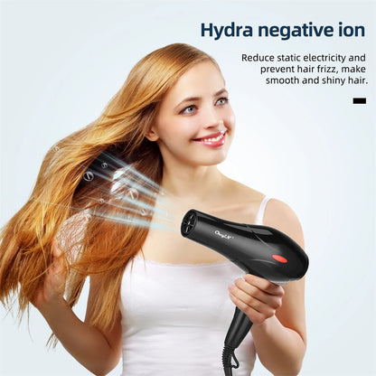 CkeyiN 1600W Hair Dryer with Negative Ion Technology - Smarsty