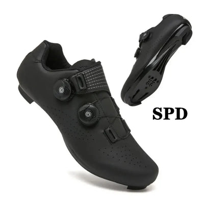 Cycling Sneaker MTB Men Sport Road Bike Boots Flat Racing Speed Sneakers Trail Mountain Bicycle Footwear Spd Pedal Cycling Shoes by Smarsty
