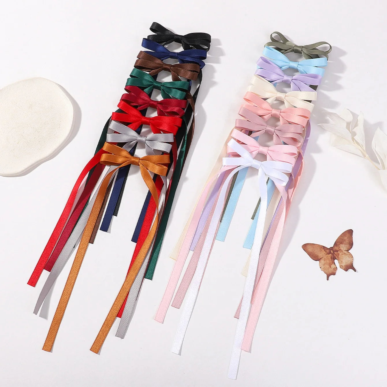 Cute Ribbon Bow Headband with Long Tassels for Girls - Smarsty