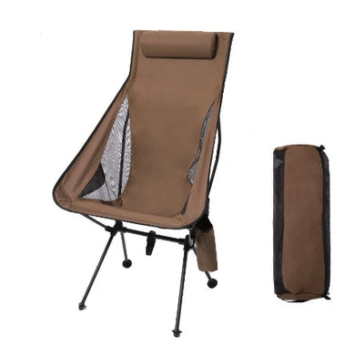 Westtune Portable Folding Camping Chair with Headrest Lightweight Tourist Chairs Aluminum Alloy Fishing Chair Outdoor Furniture by Smarsty