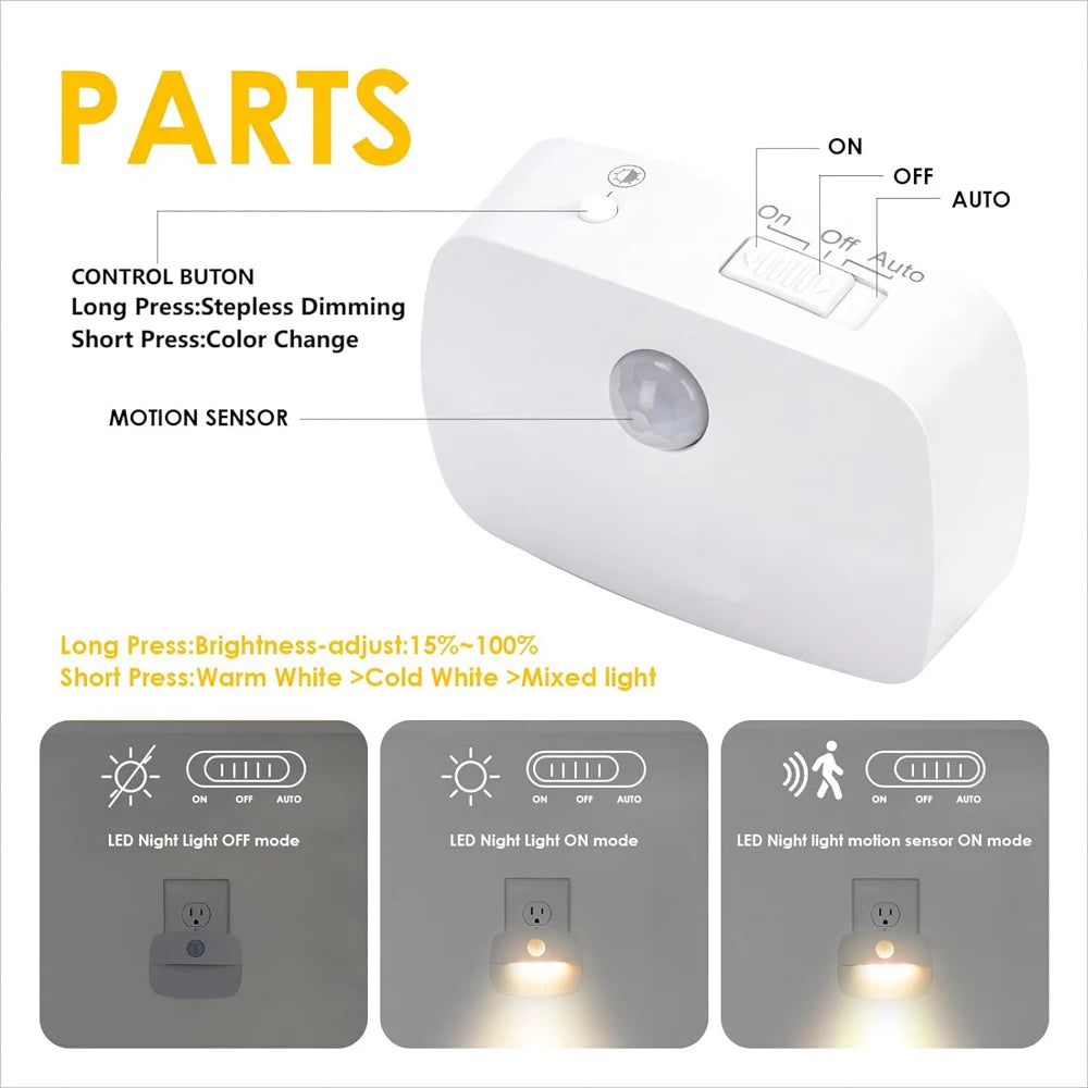 Smart Motion Sensor LED Night Light for Home Use - Smarsty