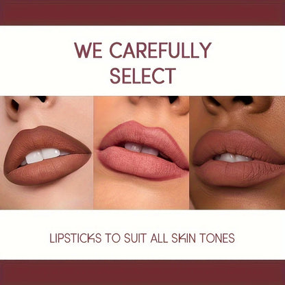 Ushas 12 Color Matte Lipstick Set Long Lasting Waterproof - Smarsty
