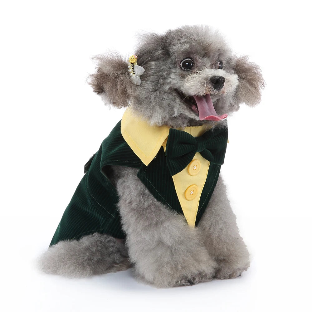 Formal Tuxedo Dog Costume for Weddings and Events - Smarsty
