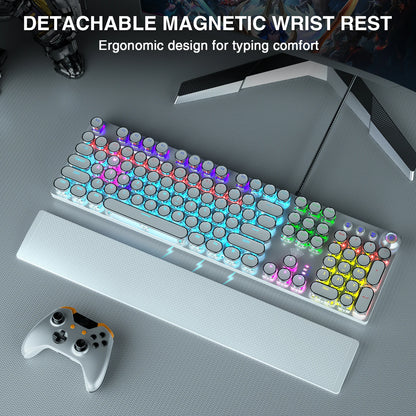 Mechanical Keyboard Blue Switch RGB Backlit Ergonomic