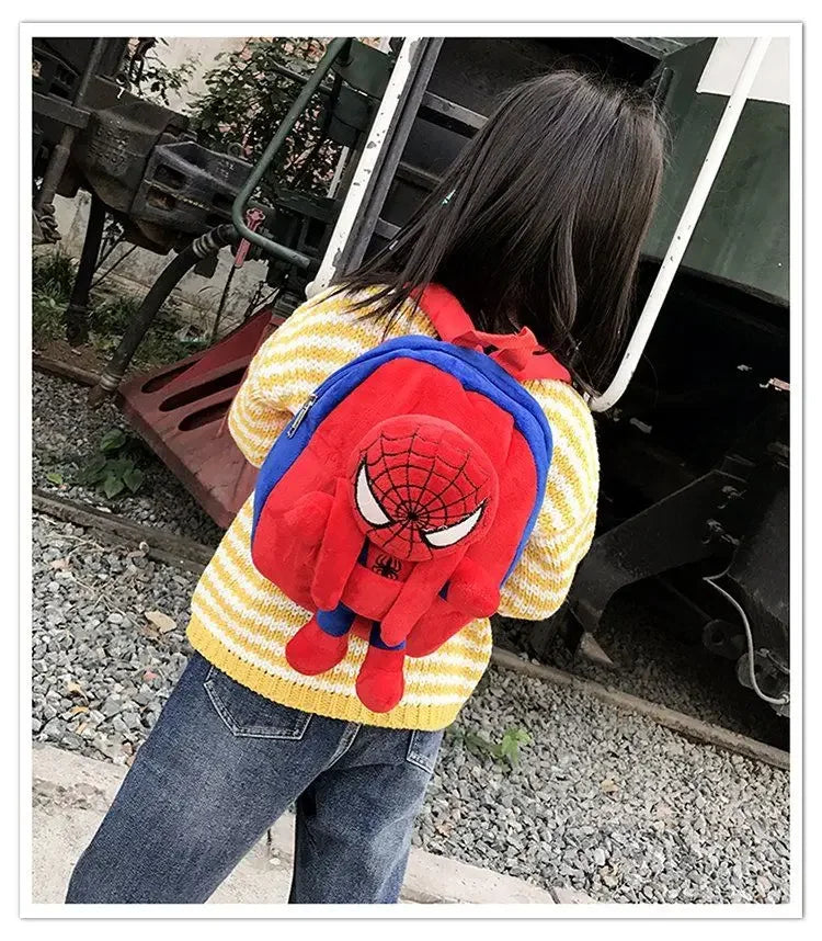 Cartoon cartoon fashion character backpack children casual plush backpack cute kindergarten boy and girl schoolbag gift - Smarsty