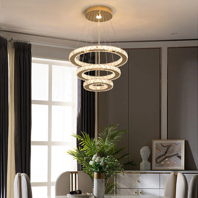 French luxury crystal chandeliers Hall living room Led ceiling lamp pendant ceiling light Room Kitchen Dining table decoration ﻿ - Smarsty