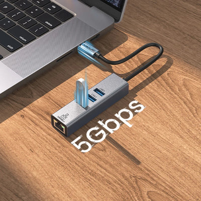 USB C Hub Docking Station With Gigabit Ethernet 100W Charge - Smarsty