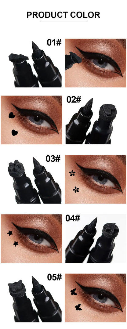 Dragon Ranee Waterproof Double Head Eyeliner for Easy Application - Smarsty