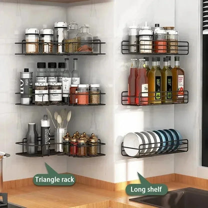 Corner Bathroom Shelf Wall Mounted No-Drill Organizer - Smarsty