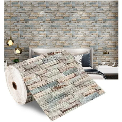 3D Foam Brick Wall Panels Self Adhesive Waterproof Decor - Smarsty