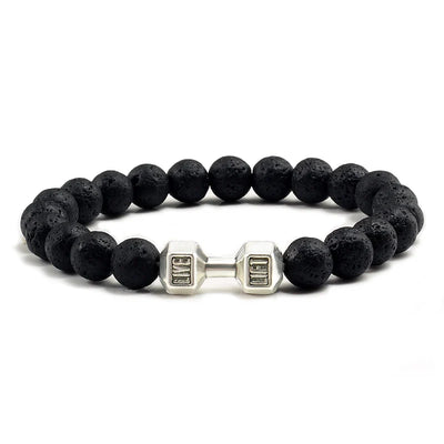 Natural Stone Dumbbell Bead Bracelet for Energy and Style - Smarsty