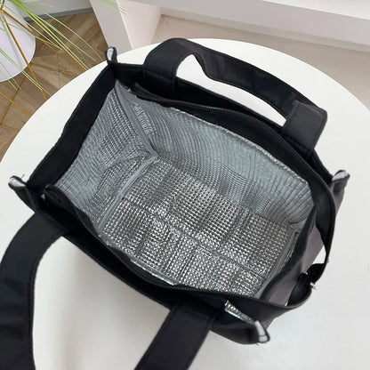 Large Insulated Lunch Bag With Aluminum Foil Top Handle - Smarsty