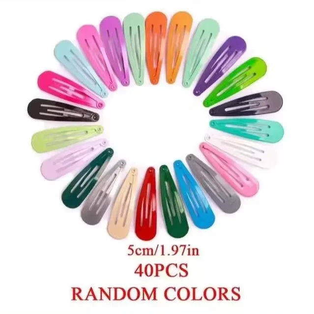 40 Pcs Colorful Hair Clips for Girls with Fun Design - Smarsty