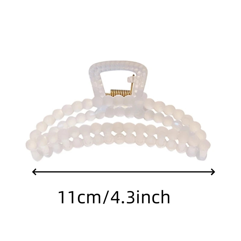 3pcs Large Clear Hair Claw Clips Secure For All Hair - Smarsty
