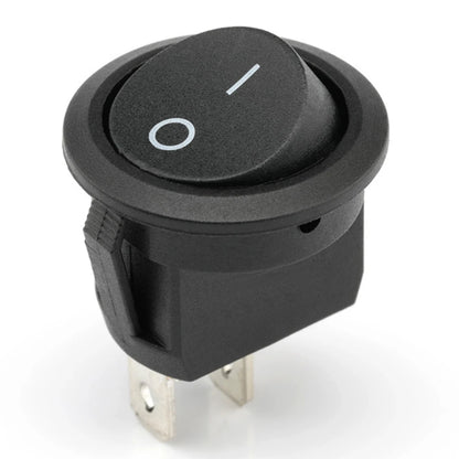 10/5PCS ON/OFF Round Rocker Switch Toggle Switch 2-pin SPST 12V 24V Auto Boat Marine Toggle Rocker Switch Push Button Accessory