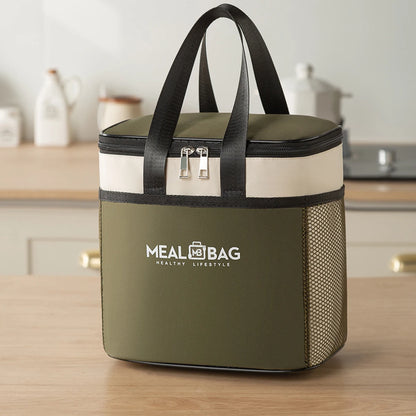 Insulated Lunch Bag With Waterproof Shoulder Strap - Smarsty