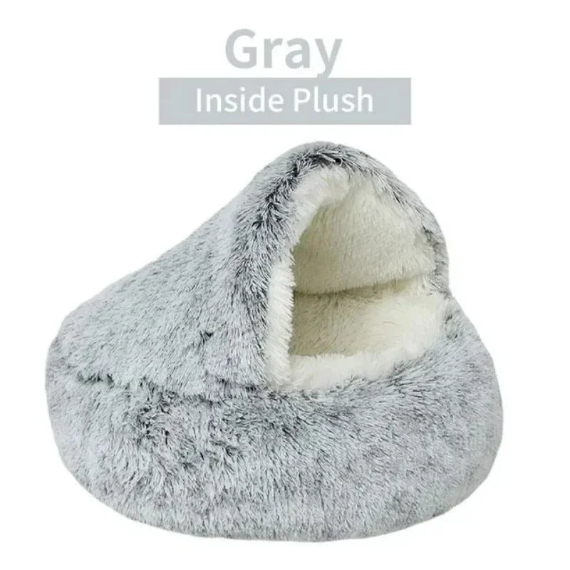 Cozy Plush Cat Bed for Warm Comfortable Sleep - Smarsty