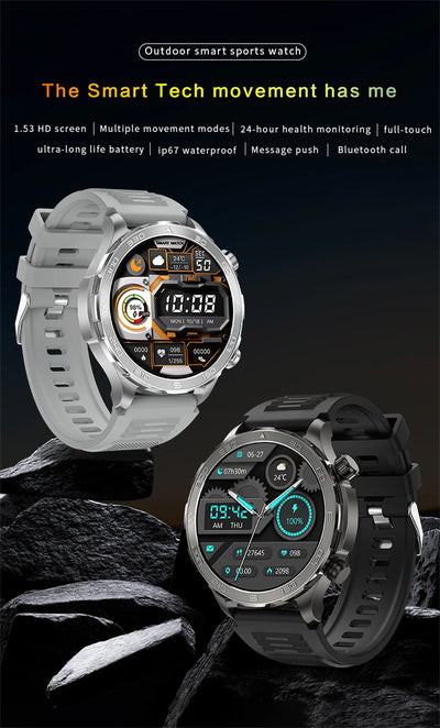 Bluetooth Call Smart Watch For Men With GPS Waterproof - Smarsty