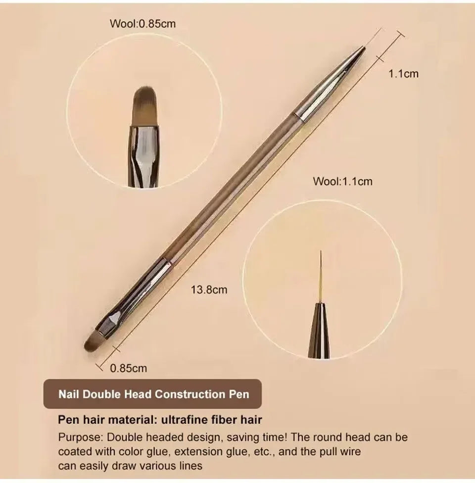 9PCS Nail Art Brush Set for Precision Acrylic Designs - Smarsty