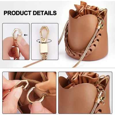 Snake Bag Chains Bag Chain Strap Replacement 7mm Wide Flat Chain Strap Metal Chains for Wallet Tote Bag Shoulder Crossbody Bag - Smarsty