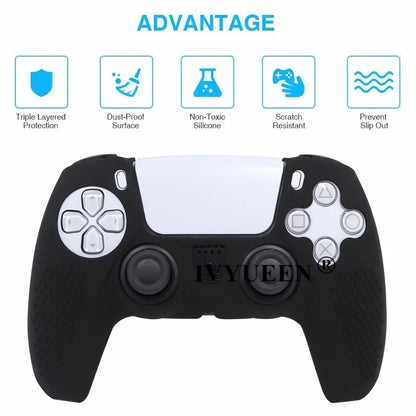 Ivyueen Anti Slip Silicone Skin for PS5 Controller - Smarsty