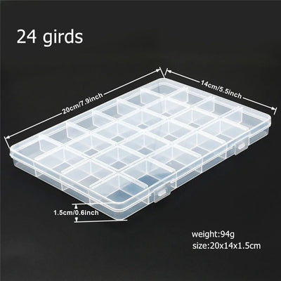 Plastic Storage Box Organizer with Dividers for Jewelry Crafts - Smarsty