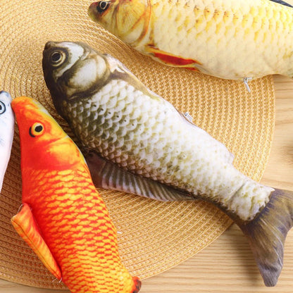 Interactive Cat Teasing Toy Fish Plush for Playtime - Smarsty
