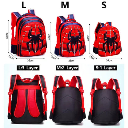 Durable 3D Spider Kids Backpack for Everyday Travel - Smarsty