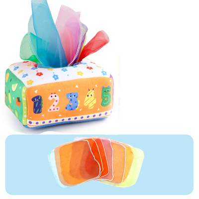 Montessori Toys Magic Tissue Box Baby Educational Learning Activity Sensory Toy for Kids Finger Exercise Busy Board Baby Game - Smarsty