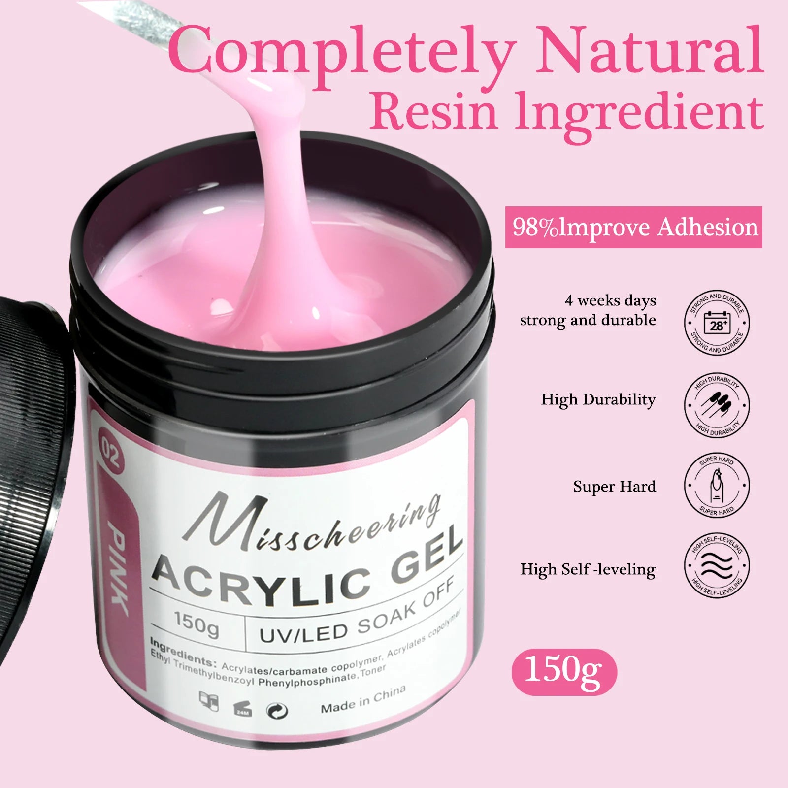 150g Large Capacity Nail Extension Gel for DIY Art - Smarsty