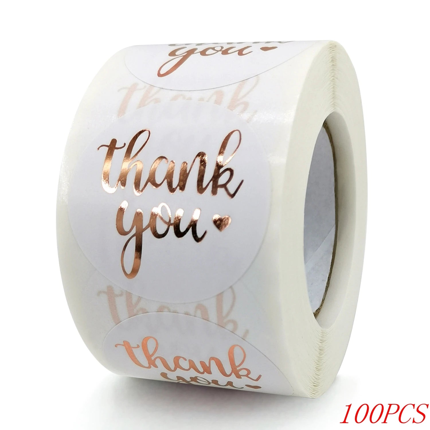 50-500pcs 1inch Blue Thank You Stickers For Envelope Sealing Labels Stationery Supplies Handmade Wedding Gift Decoration Sticker - Smarsty
