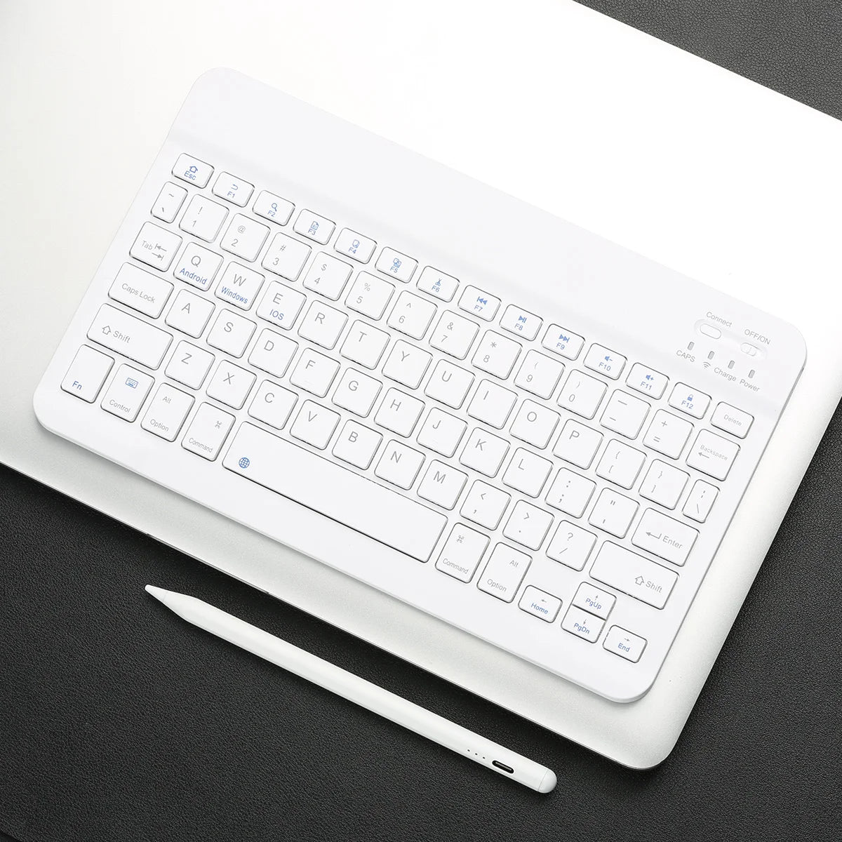Bluetooth Keyboard For iPad Tablets Portable Wireless Slim