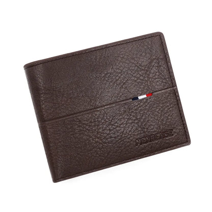 Slim Men Wallets New Short Zipper Card Holder Photo Holder Male Purse Simple Coin Pocket High Quality PU Leather Men's Wallet - Smarsty