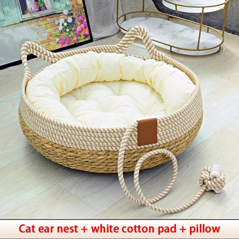 Breathable Summer Cat Bed with Removable Cover - Smarsty