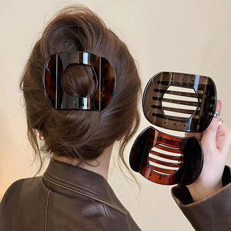 Korean Leopard Acetic Acid Hair Clip for Women - Smarsty