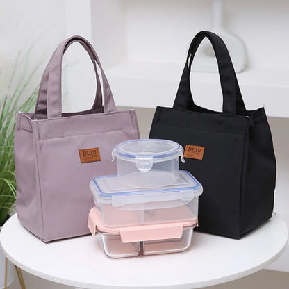 Large Capacity Insulated Lunch Bag With Sturdy Top Handle - Smarsty