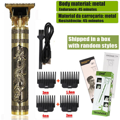 T9 Hair Clipper Repair Beard Shaving Body Hair Trimmer Clippers Electric Machine Men Haircut Machine 0mm Barber Shaver - Smarsty