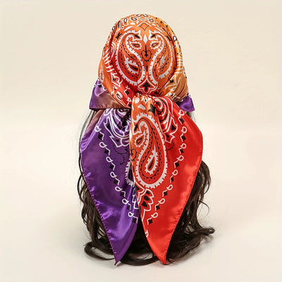 Luxury Satin Silk Scarf for Women Sun Protection - Smarsty