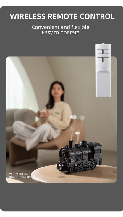 Ship Train Shape Ultrasonic Humidifier With Colorful Lights - Smarsty