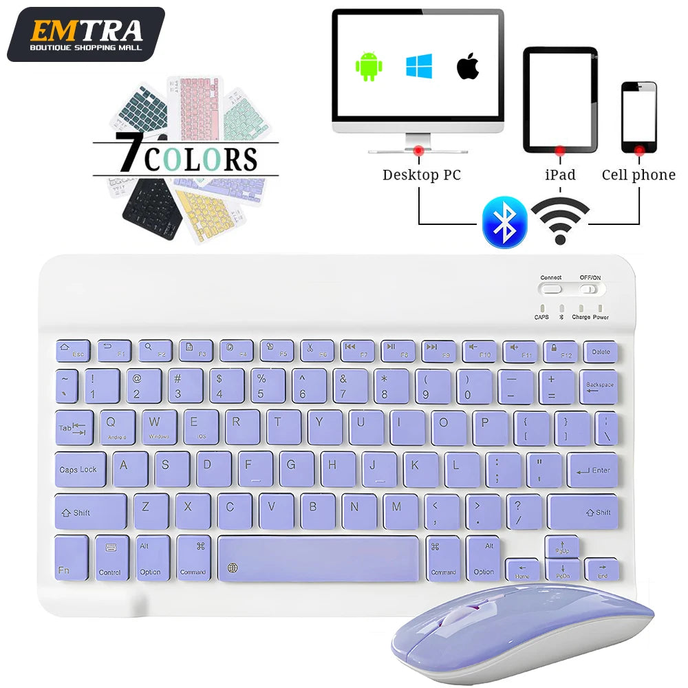 Mini Wireless Bluetooth Keyboard With Integrated Mouse