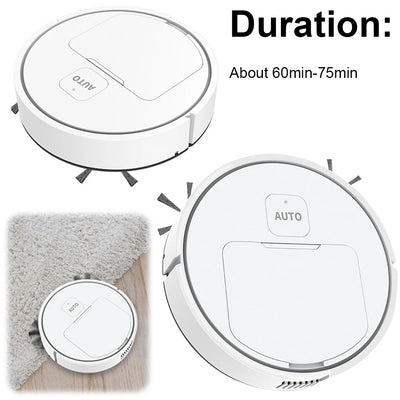 3-in-1 Robot Vacuum Cleaner USB Rechargeable Smart Navigation To Avoid Objects Automatic Cleaning Sweeping Machine Sweeper Robot - Smarsty