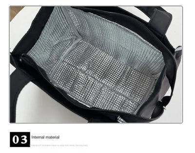 Large Capacity Insulated Lunch Bag With Sturdy Top Handle - Smarsty