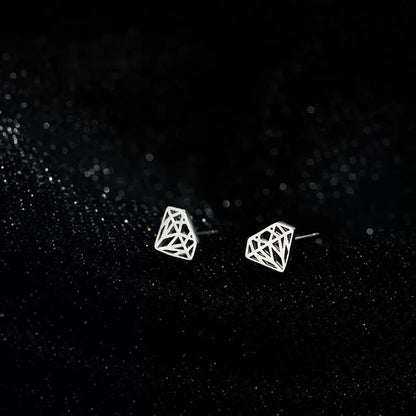 Hypoallergenic Heart Stud Earrings Minimalist Daily Wear - Smarsty