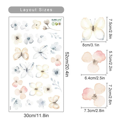 Boho Flowers Wall Stickers for Kids Room Décor - Smarsty