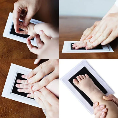 Safe Inkless Baby Handprint Kit No Touch Footprints Two Pack - Smarsty