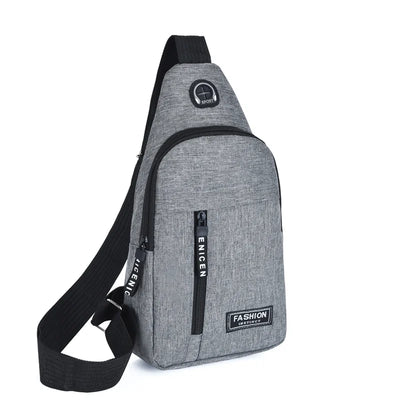 Waterproof Oxford Chest Bag For Men Korean Style Messenger - Smarsty
