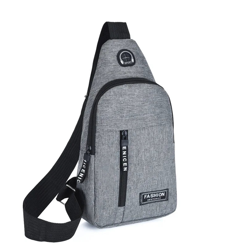 Waterproof Oxford Chest Bag For Men Korean Style Messenger - Smarsty