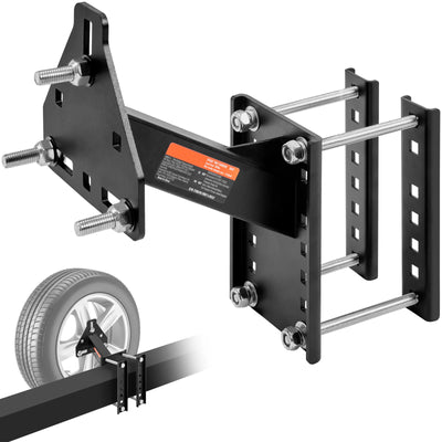 SucceBuy 160 lbs Spare Tire Carrier with Mounting Screws Bracket Lugs On Bolt Patterns Tire Mount Wheel Holder for Trailers RV - Smarsty