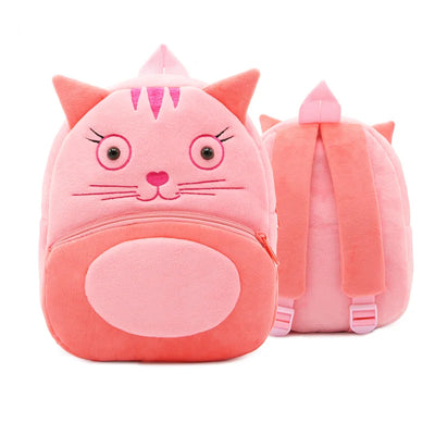 Soft Plush Kids Backpack With Cartoon Animal Design - Smarsty